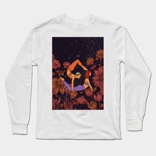 Flowers Yoga Girls Universe Long Sleeve T-Shirt